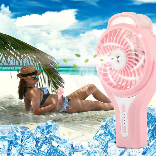 Mini USB Handheld Misting Fan With Water Spray